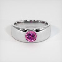 1.67 Ct. Pink Sapphire Ring, 14K White Gold 1