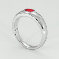 0.50 Ct. Ruby Ring, 14K White Gold 2