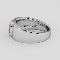 1.16 Ct. Padparadscha Sapphire Ring, 14K White Gold 4