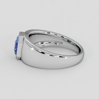 1.29 Ct. Blue Sapphire Ring, 14K White Gold 4