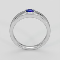 0.85 Ct. Blue Sapphire Ring, 14K White Gold 3
