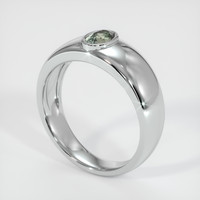 0.57 Ct. Sapphire Ring, 14K White Gold 2