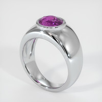 3.01 Ct. Sapphire Ring, 14K White Gold 2