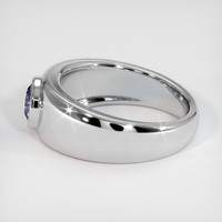 0.49 Ct. Purple Sapphire Ring, 18K White Gold 4