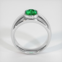1.08 Ct. Emerald Ring, 18K White Gold 3