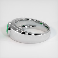 0.83 Ct. Emerald Ring, 18K White Gold 4