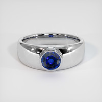 0.94 Ct. Sapphire Ring, 18K White Gold 1