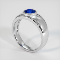 0.94 Ct. Sapphire Ring, 18K White Gold 2
