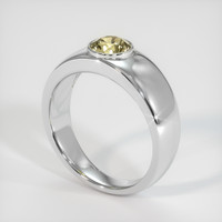 0.83 Ct. Yellow Sapphire Ring, 18K White Gold 2