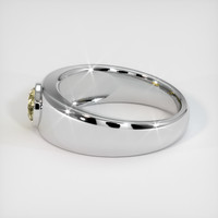 0.83 Ct. Yellow Sapphire Ring, 18K White Gold 4