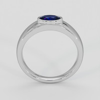 0.66 Ct. Blue Sapphire Ring, 18K White Gold 3