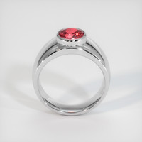 2.04 Ct. Padparadscha Sapphire Ring, 18K White Gold 3