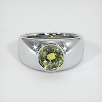2.58 Ct. Sapphire Ring, 18K White Gold 1