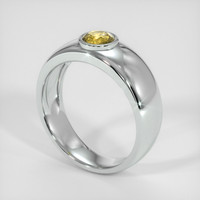 0.70 Ct. Sapphire Ring, 18K White Gold 2