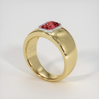 1.09 Ct. Gemstone Ring, 14K White & Yellow 2