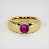 1.03 Ct. Ruby Ring, 14K White & Yellow 1