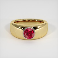 1.51 Ct. Ruby Ring, 14K White & Yellow 1