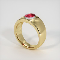 1.24 Ct. Gemstone Ring, 18K White & Yellow 2