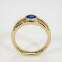 0.77 Ct. Blue Sapphire Ring, 10K Yellow Gold 3