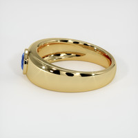 0.77 Ct. Blue Sapphire Ring, 10K Yellow Gold 4