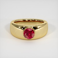 1.51 Ct. Purplish Red Ruby Ring, 10K Yellow Gold 1
