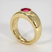 1.51 Ct. Purplish Red Ruby Ring, 10K Yellow Gold 2