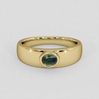0.36 Ct. Green Sapphire Ring, 10K Yellow Gold 1