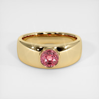 3.07 Ct. Padparadscha Sapphire Ring, 14K Yellow Gold 1