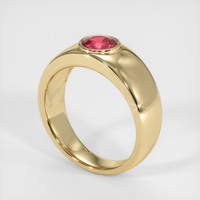3.07 Ct. Padparadscha Sapphire Ring, 14K Yellow Gold 2
