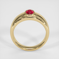 0.64 Ct. Ruby Ring, 14K Yellow Gold 3