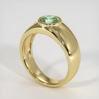 1.22 Ct. Green Sapphire Ring, 14K Yellow Gold 2