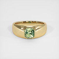 1.18 Ct. Green Sapphire Ring, 14K Yellow Gold 1