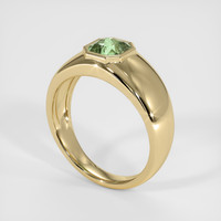 1.18 Ct. Green Sapphire Ring, 14K Yellow Gold 2