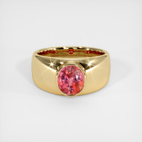 2.04 Ct. Padparadscha Sapphire Ring, 14K Yellow Gold 4