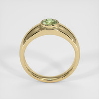 0.59 Ct. Yellowish Green Sapphire Ring, 14K Yellow Gold 3