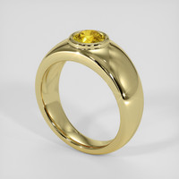 0.94 Ct. Yellow Sapphire Ring, 14K Yellow Gold 2