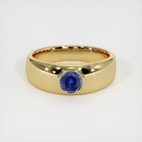 0.77 Ct. Sapphire Ring, 18K Yellow Gold 1