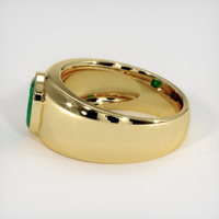 1.08 Ct. Emerald Ring, 18K Yellow Gold 4