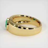 0.83 Ct. Emerald Ring, 18K Yellow Gold 4