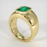 1.89 Ct. Emerald Ring, 18K Yellow Gold 2