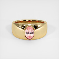 1.12 Ct. Padparadscha Sapphire Ring, 18K Yellow Gold 1