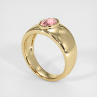 1.12 Ct. Padparadscha Sapphire Ring, 18K Yellow Gold 2