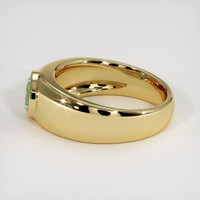 1.22 Ct. Green Sapphire Ring, 18K Yellow Gold 4