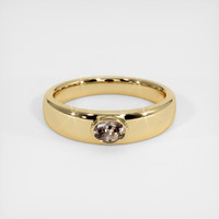 0.41 Ct. Sapphire Ring, 18K Yellow Gold 1