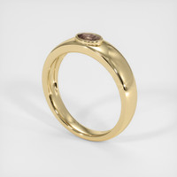 0.41 Ct. Sapphire Ring, 18K Yellow Gold 2