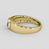 1.26 Ct. Greenish Blue Sapphire Ring, 18K Yellow Gold 4