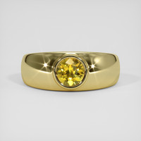 0.94 Ct. Yellow Sapphire Ring, 18K Yellow Gold 1