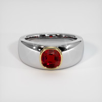 1.31 Ct. Ruby Ring, 14K Yellow & White 1