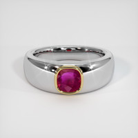 1.03 Ct. Ruby Ring, 14K Yellow & White 1