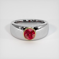 1.51 Ct. Ruby Ring, 14K Yellow & White 1